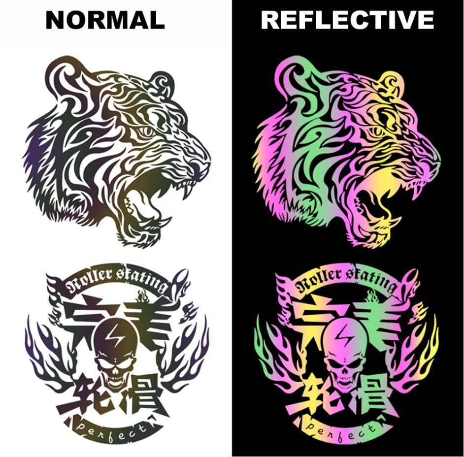 25×100cm Reflective rainbow heat Transfe vinyls HTV clothes Iron on transfer vinyl heat press decor film washable