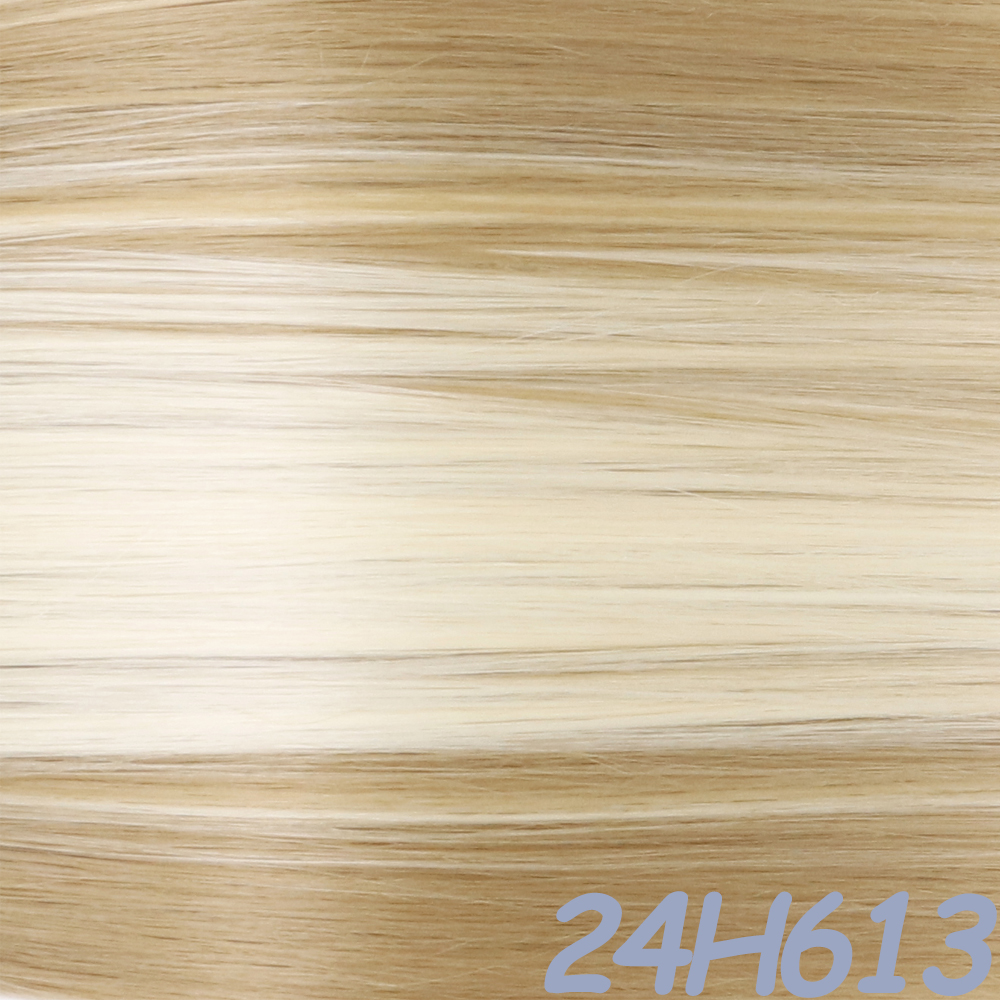 Synthetisch Clip Op Hair Extensions 3 Stks/set Steil Haar Extensions Clip In Haarstukjes Hoge Temperatuur Hittebestendige Vezel: 24-613