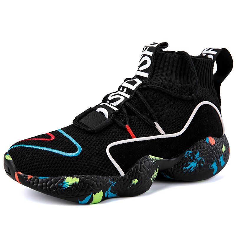 FUJIN Brand Women Casual Shoes Women Sneakers Flats Shoes Lace Up Comfortable Female Shoes for Women Shoes: black / 10