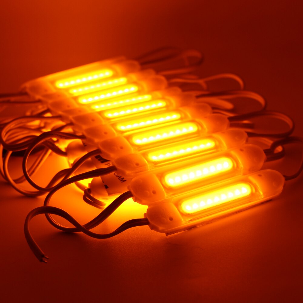 Led Module 12V COB Light Advertisement Sign Backlight Shop Banner Waterproof IP65 White Red Green Blue Yellow Pink 20pcs