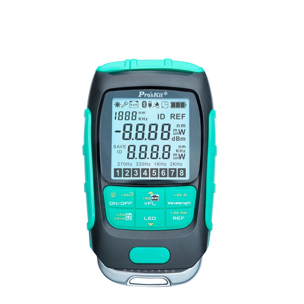 4-in-1 Proskit MT-7615 Precision Disconnect/Connect/LAN Cable Tester Intelligent Auto Calibrate Optical Power Meter: Default Title