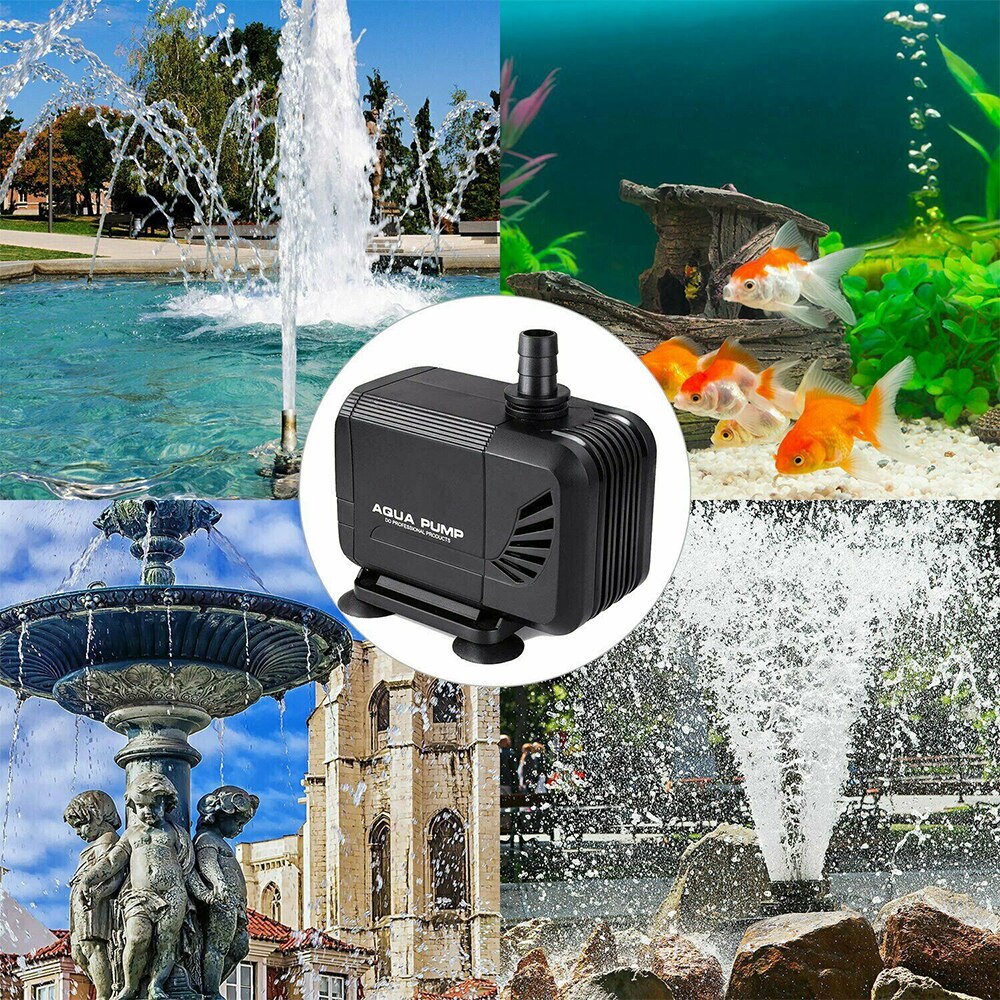 1500L/H Ultra-quiet Submersible Fish Tank Water Pumps Aquarium Pump 15W 220V Garden Pond Waterfall Fountain Sump Power Head Pump