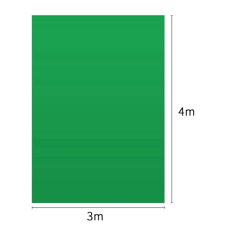 3 x 4M / 10 x 13Ft Green Sn Backdrop Studio Photography Background Washable Polyester-Cotton Fabric