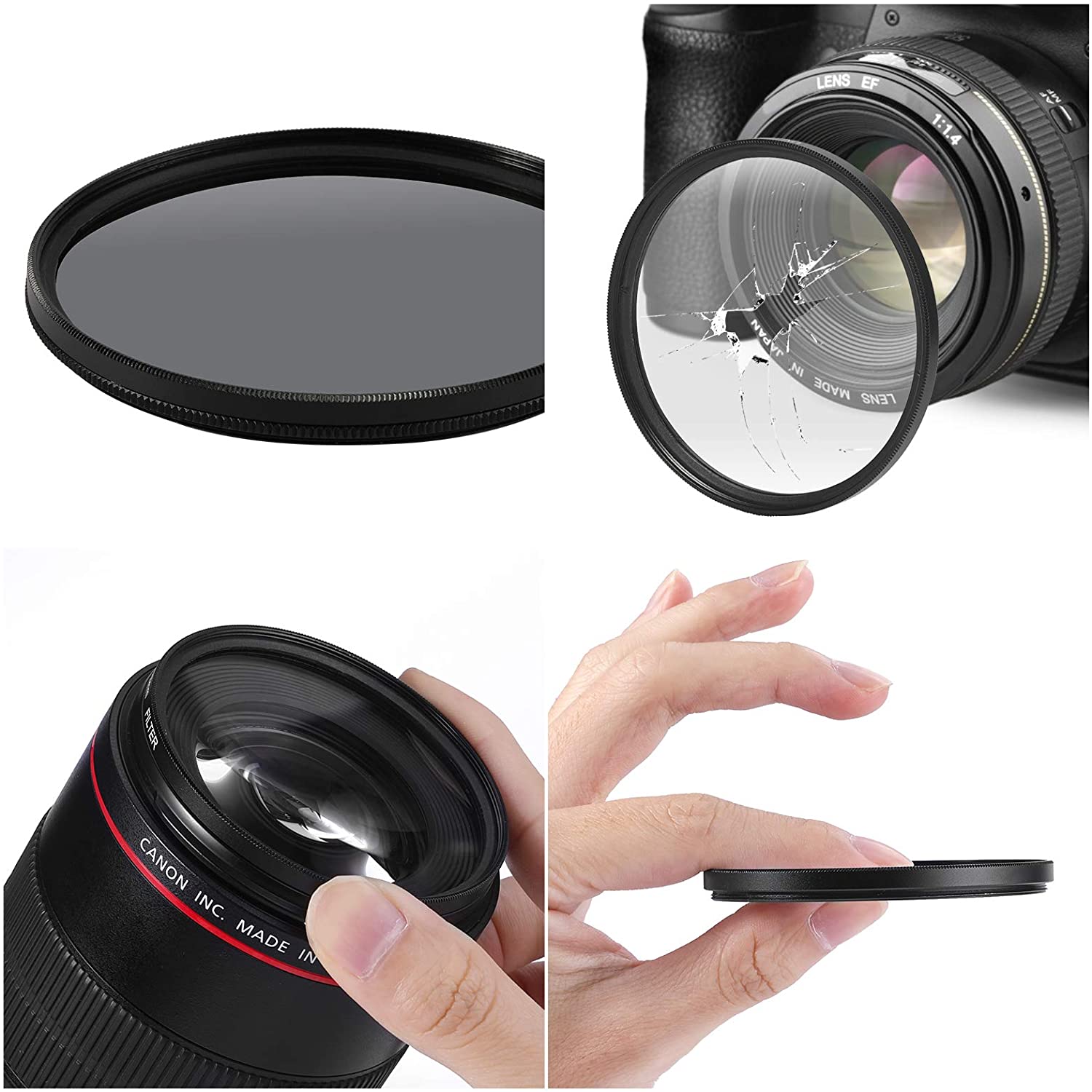 40.5Mm Uv Cpl ND4 Filter Kit Voor Sony ZV-E10 ZVE10 A6500 A6400 A6300 A6100 A6000 A5100 A5000 NEX-6 16-50Mm A7C 7C 28-60Mm Lens