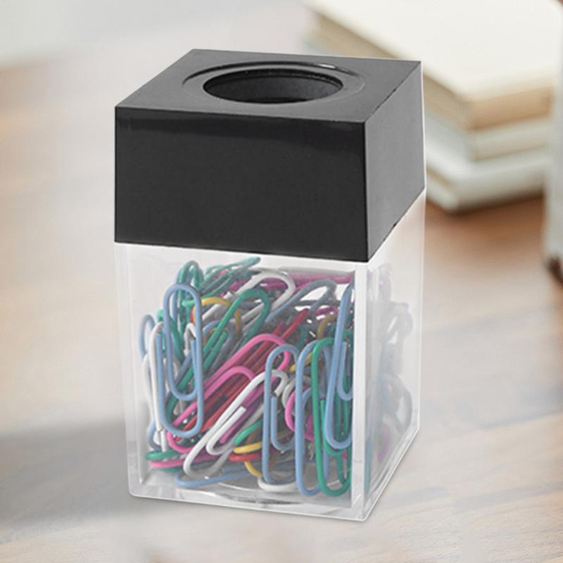 Nowy Organizer na Spinacze Biurowe Magnetyczny Pojemnik na Spinacze Biurowe Organizer na Spinacze Biurowe Porta Klipsy Dispensador