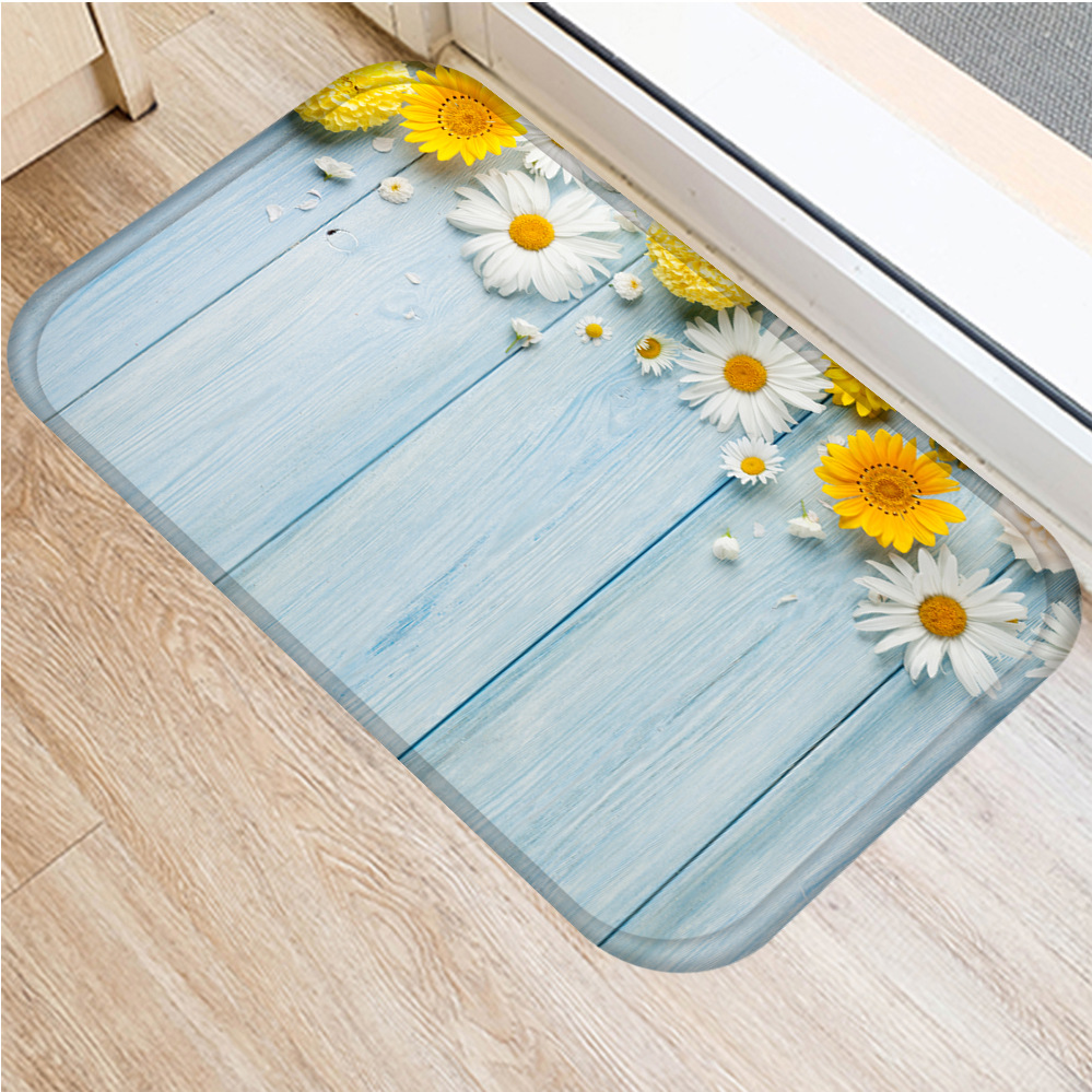 INS flower-paillasson antidérapant | Fleurs, sous vide, tapis de sol de cuisine, sol de bain, tapis d'entrée à la maison, tapis de prière pour enfants 40x60cm DD0026: 6