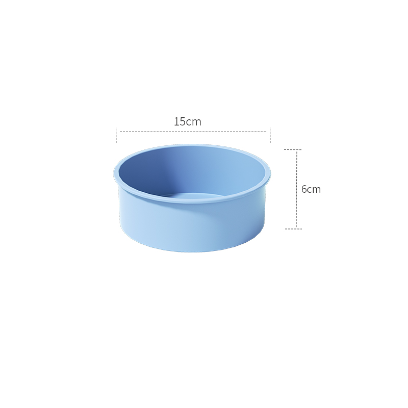 4 6 8 10 Zoll runde Silikon-Kuchenform, antihaftbeschichtet, auslaufsicher, rund, tiefe Käsekuchen-Schicht-Backformen, Kuchendosen für Geburtstags-Tier-Kuchen: WHITE