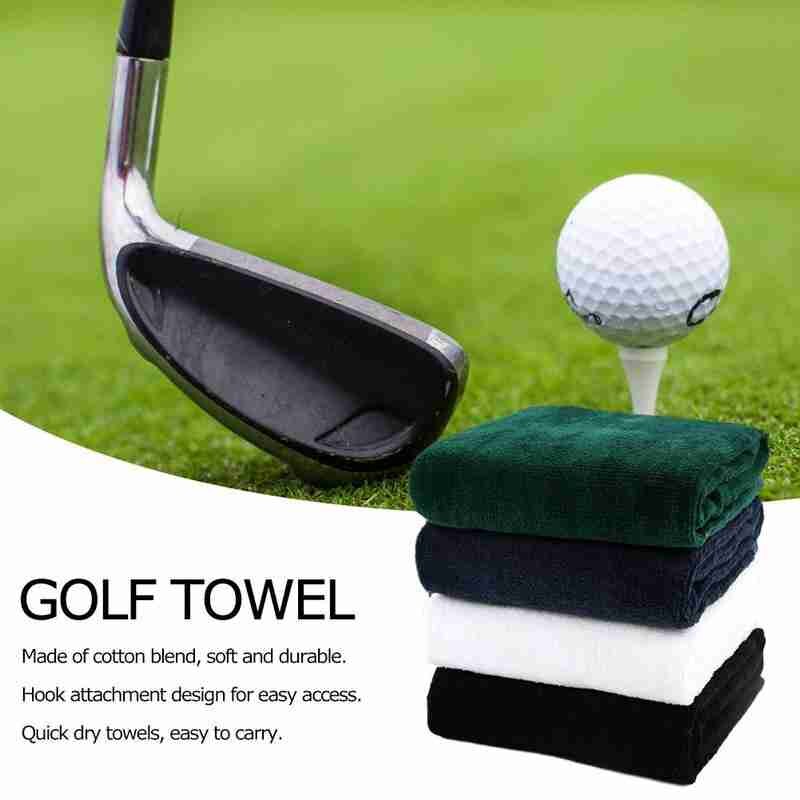 40 * 32cm golf håndklæde, lille håndklæde, bomulds fløjl krog rent håndklæde håndklæde