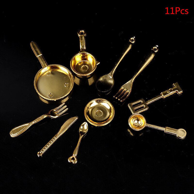 13/17Pcs Mini Transparent Kitchenware Toy Drink Cups Plate Tableware Miniatures