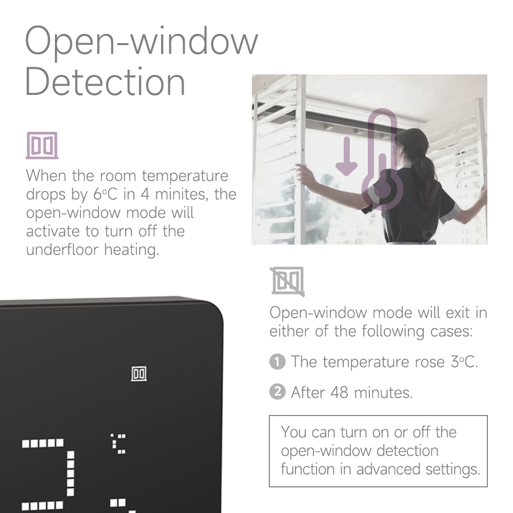 Beok Tuya Wifi Thermostat Underfloor Heating System Thermoregulator for Electric Heating Gas Boiler with Alexa Google Home