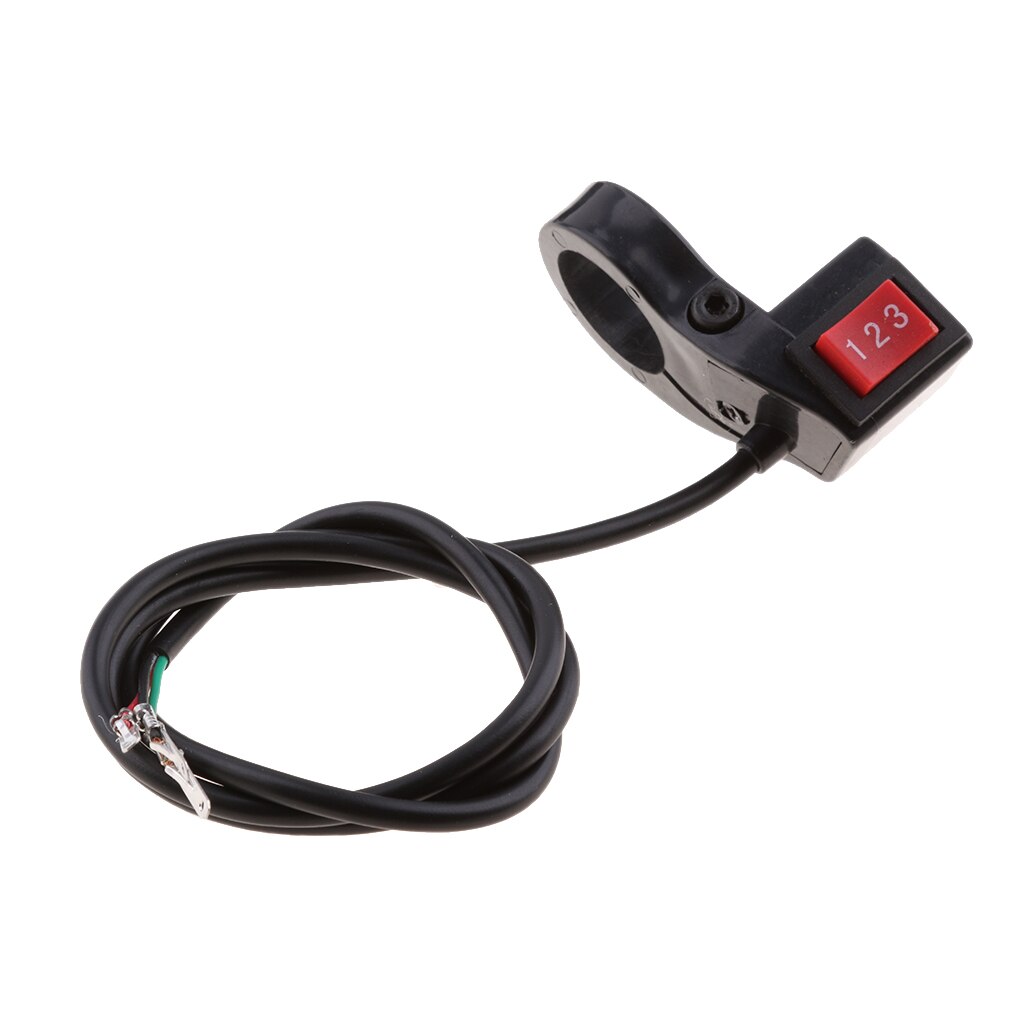 Lenker 3 Geschwindigkeit Position SPDT Schalter Motorrad Elektrische Fahrrad Rolle-Schwarz bürstenlosen Motor- Regler