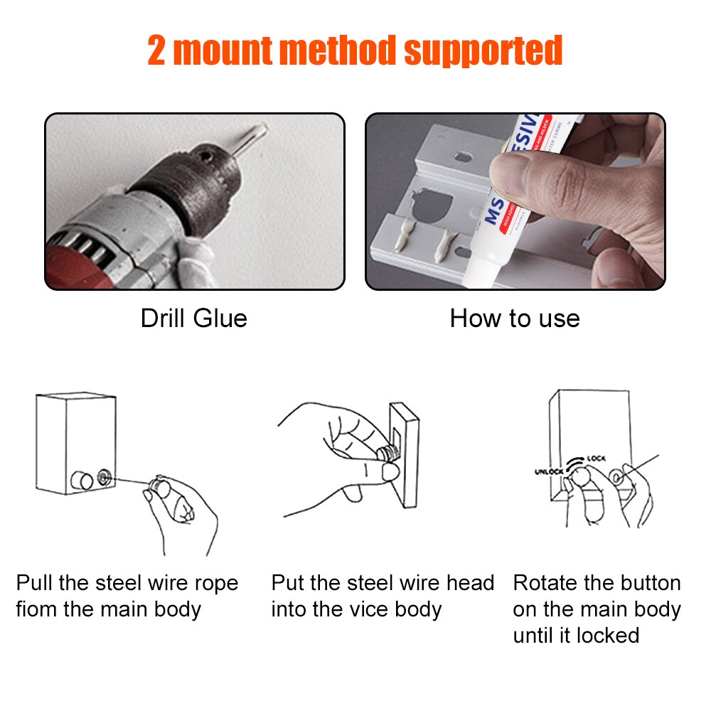 HOOMIN Balcony Invisible Drying Lines Retractable Clothesline Washing Clothes Hanger Laundry Drying Line Wall-mounted 4M