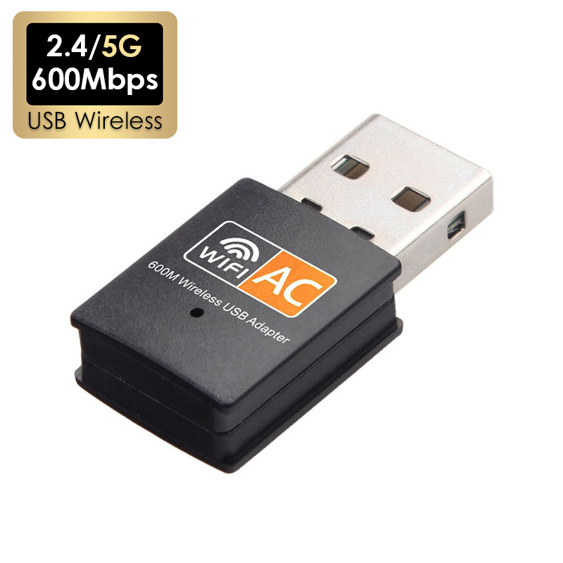 2,4 ghz /5g -band 600 mbps usb wireless adapter rtl, 8811cu external antennas ,  ac600m wi-fi dongles for windows 7/8/10 pc desktop set-top box: Default Title