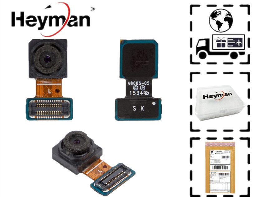 Heyman Camera module voor Samsung Galaxy J7 ) SM-J710F, A3, SM-A310F Voorkant Camera platte kabel Vervangende onderdelen