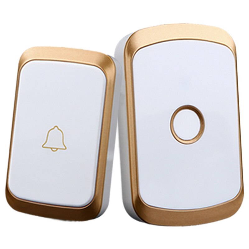 Wireless Doorbell Ac 110-220V Smart Digital Waterproof Push Button Doorbell 36 Melody 4 Volume Cordless Door Ring Us Plug: Default Title