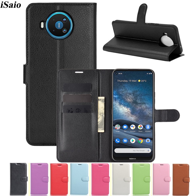 For Nokia 8.3 5G Wallet Case Flip Leather Cover for Nokia 8.3 5G Mobile Phone Case Flip Cover with Card Holders Fundas Capa