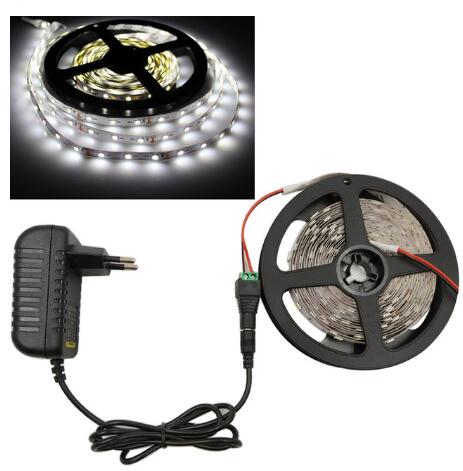 RGB LED Light Strip SMD 2835 5M Waterdichte RGB Tape DC12V Lint diode led Strips Licht Flexibele Streep Lamp IR WIFI Controller: 5m white / non waterproof