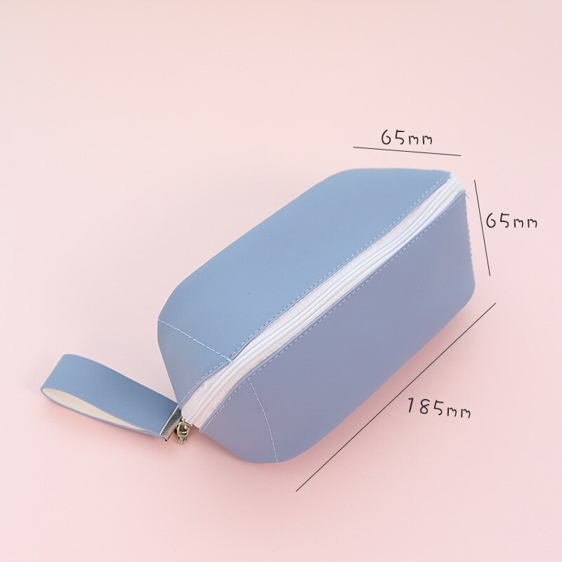 estuche escolar Alta capacidad Kawaii estuches escolares Color sólido estuche lapices material escolar estuche para lapices estuches para el colegio papeleria pencil case lapicero portalapices: D