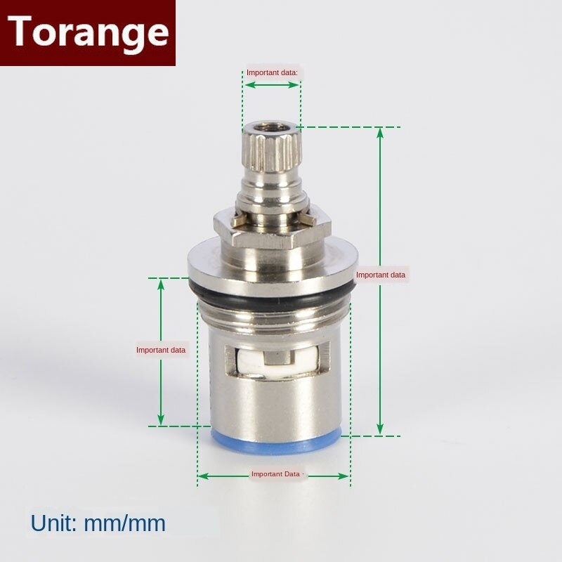 Faucet copper valve core and cold water fast opening triangle valve switch ceramic valve core copper head repair parts