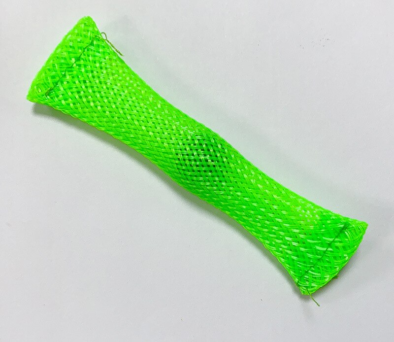 Marbles Mesh Stress Relief Ball Fidget Toy for Anxiety Autism ADHD Therapy Toys EDC Hand Net Tube with Glass Decompression Toy: Green 1PC