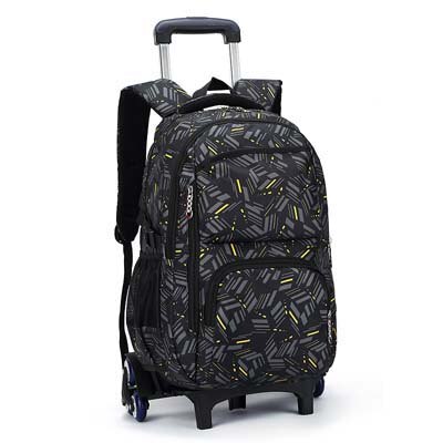 ZIRANYU enfants garçons filles chariot cartable bagages livre sacs sac à dos dernier amovible enfants sacs d'école 2/6 roues escaliers: DD911300YE