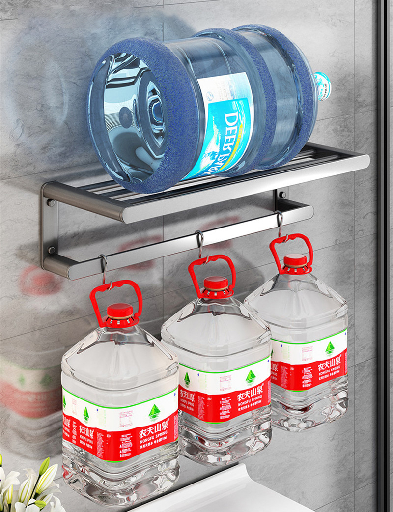 Bathroom Storage Rack Multifunctional Wall-mounted Adjustable Storag Rack Waterproof Load-bearing Holder Toilet Bathroom