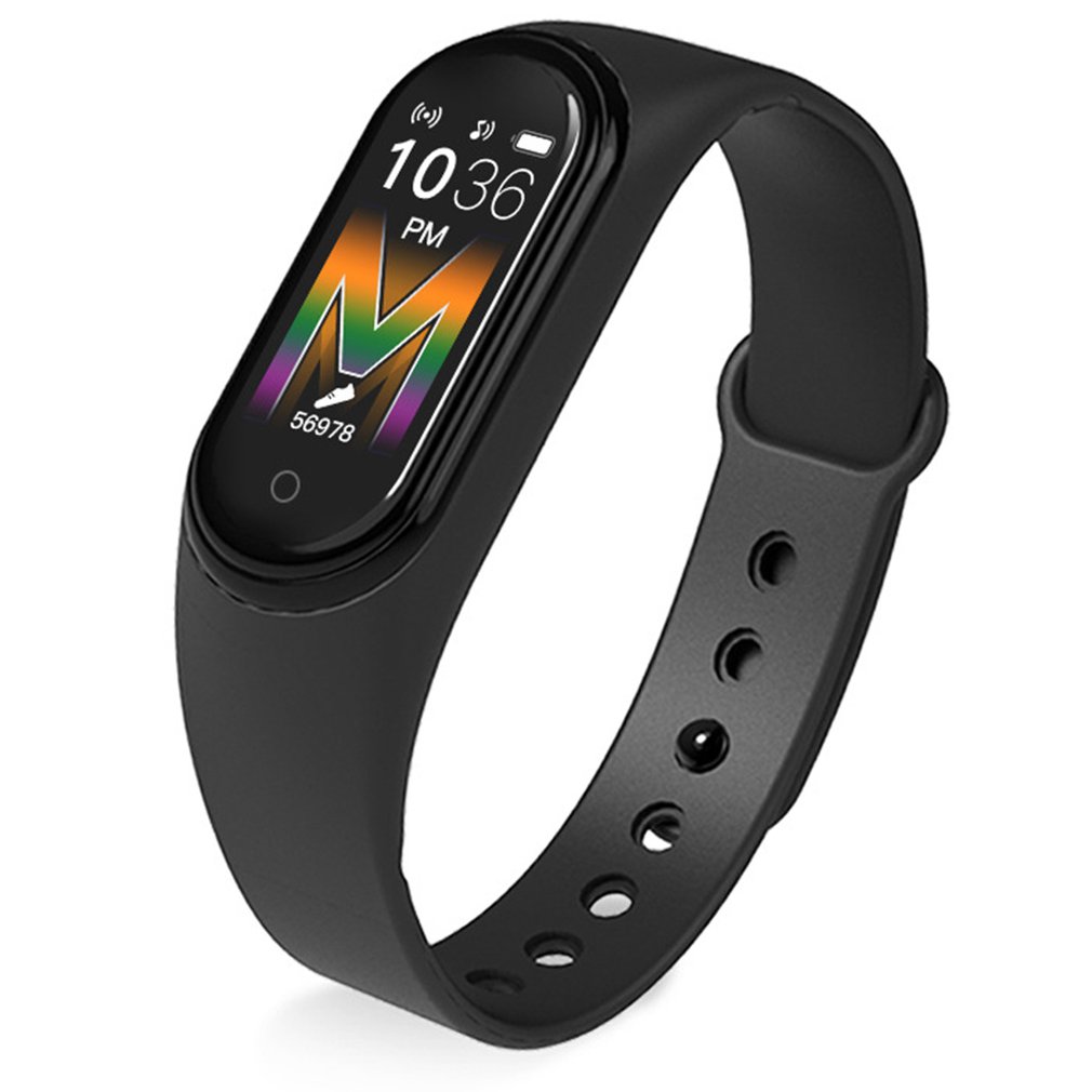 Nyligt  m5 smart armbånd opgradering sportsarmbånd puls blodtryk iltovervågning opkaldspåmindelse farveskærmbånd: Sort