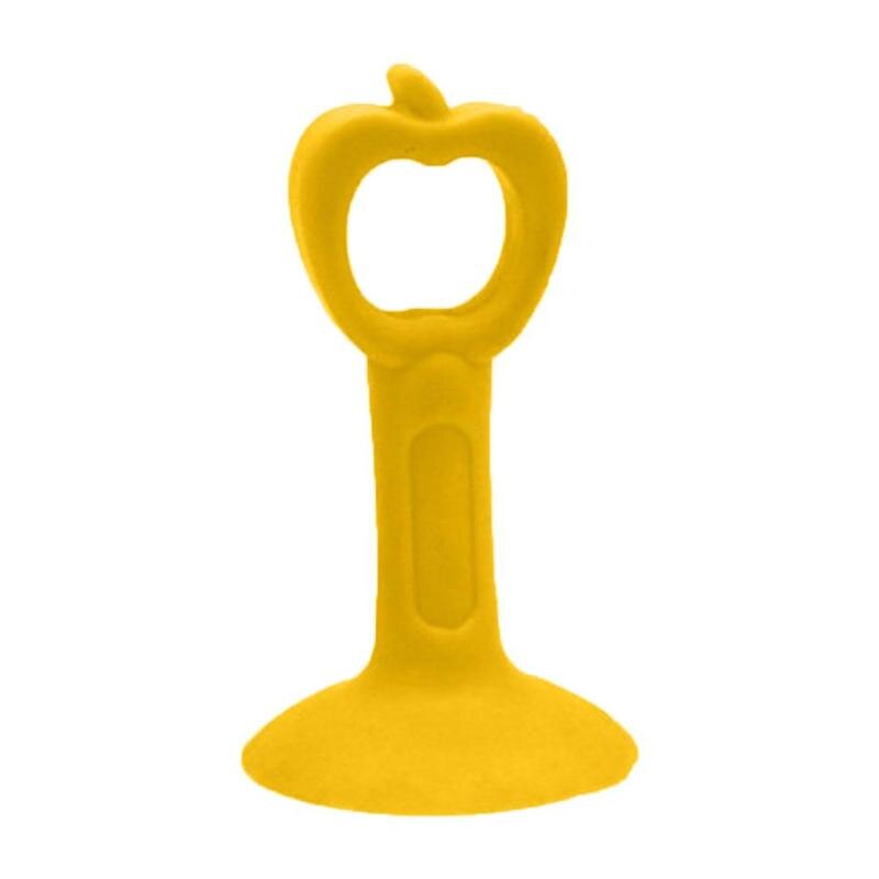 2Pcs Deurklink Crash Pad Rubber Deurknop Lock Bumper Guard Stopper Mute Demper Deur Fenders Anti Ongeval Muur beschermen: Yellow L