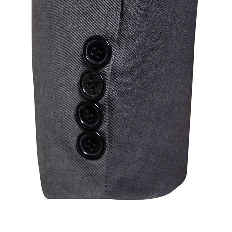 Trajes de negocios de un botón de para hombre, traje de boda de comercio exterior para hombre, Otoño, sin cuello, ropa grande y alta XXL