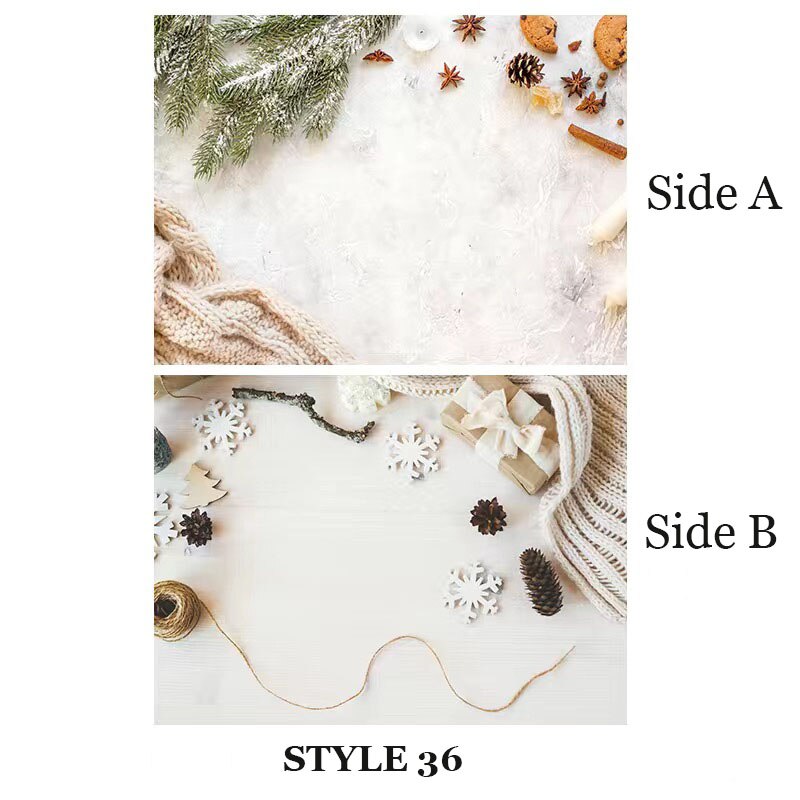 Fondos de fotografía para estudio fotográfico, papel impermeable de 57x42cm, 2 lados, accesorios de utilería para sesión fotográfica: Blanco cremoso