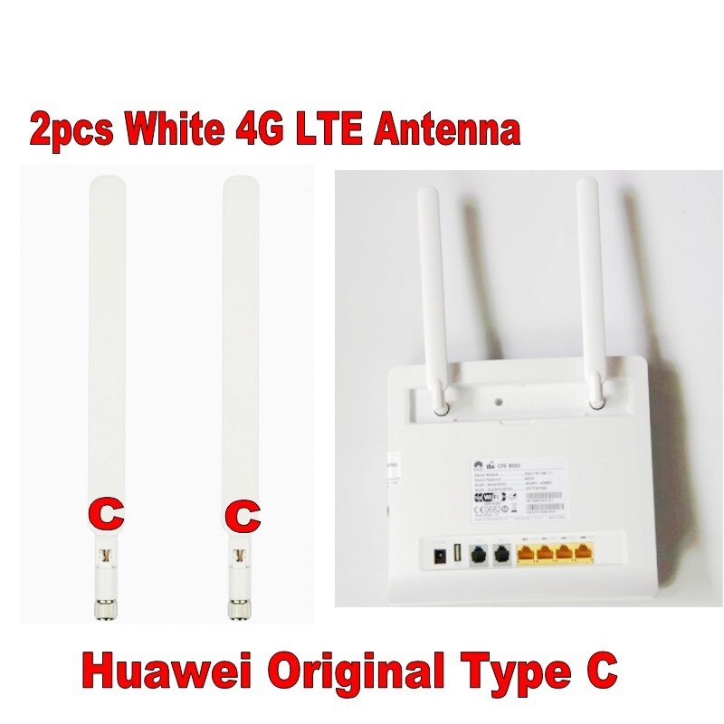 Äkta vit huawei  b525 extern antenn original typ d (router/modem ingår ej)