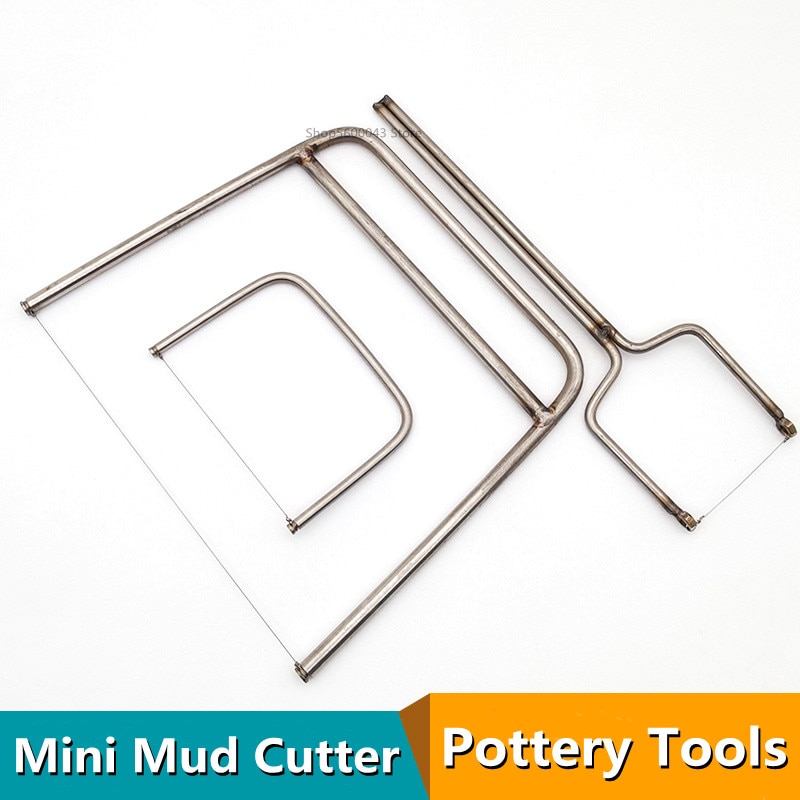 Mini Cut Mud Bow Pottery Clay Cutter Stainless Steel Cut Mud Knife DIY Ceramic Clay Plate Forming Clay Sculpture Tool