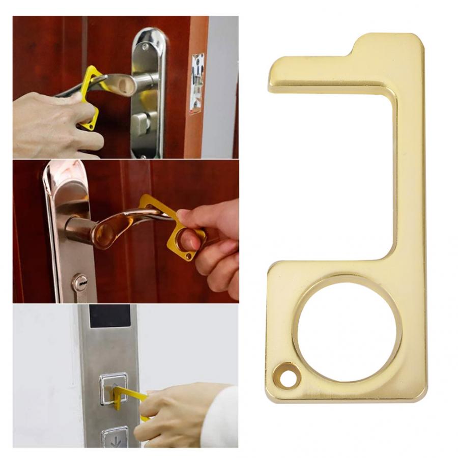 Key Door Opener 3PCs Portable Door Opener Anti-Contact Hygienic Practical Hand Tools Elevator Button Key