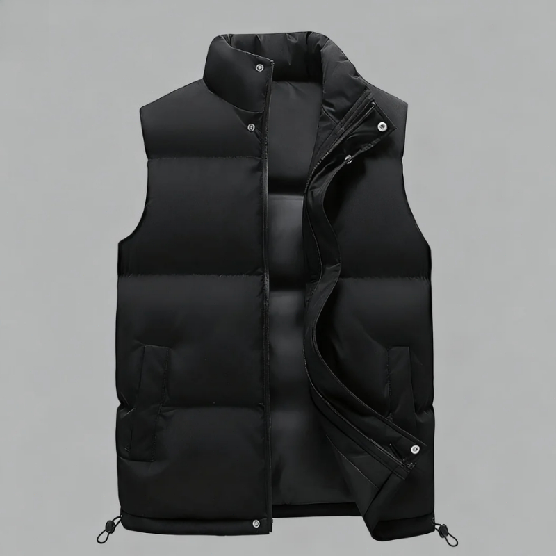 Gilet Uomo - Autunno/Inverno - Giacca Imbottita Senza Maniche - Chiusura cerniera lampo - Capo Caldo casuale