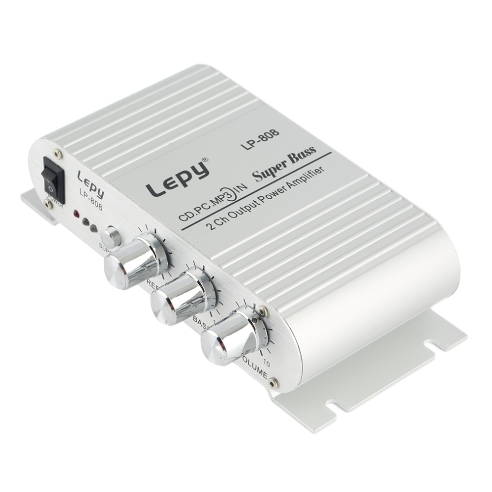 Neue 12 V Hallo-fi Stereo Audio- Verstärker Hause Hallo-fi Bass Lautsprecher Lautsprecher mit USB Hafen FM für Auto Auto Mini MP3 MP4 PC Radio