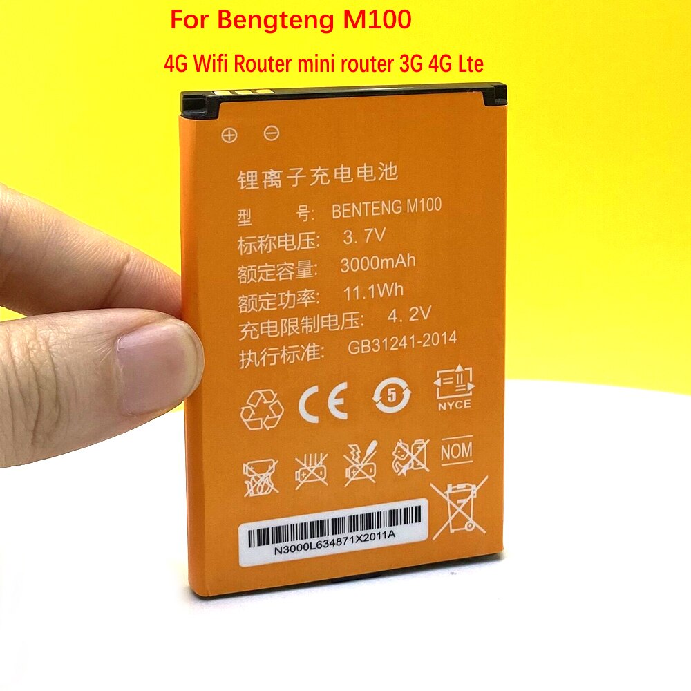 Original M20H Battery For Benton BENGTENG BENTENG M100 M100A M100B M100C 4G Wi-Fi роутера LTE WIFI Router Hotspot Modem