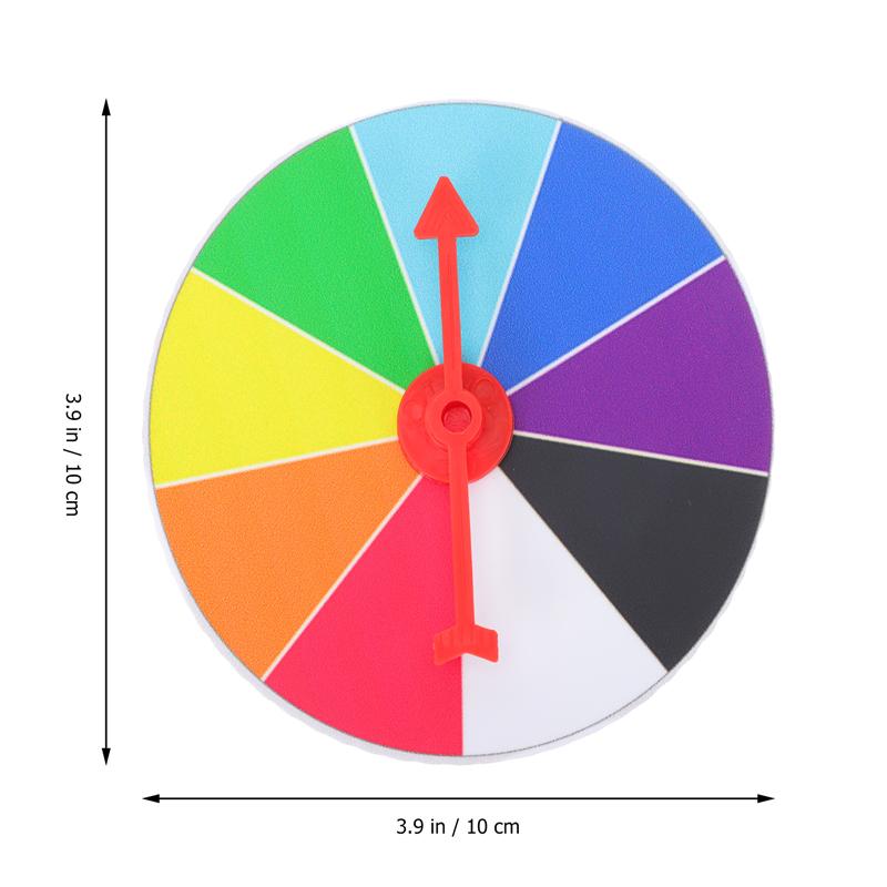 1Pc Wall Hanging Prize Wheel Prop Lucky Draw Machine Plastic Foam Draw Wheel Teaching Activities Rotary Game Prop 10cm