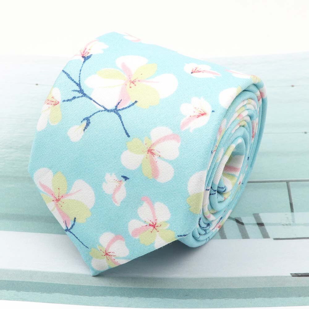 Cravates en coton Rose imprimé | Fleur, largeur 7cm, cravate étroite, cravate Cravat décontracté, fête, cravate de cou: 5