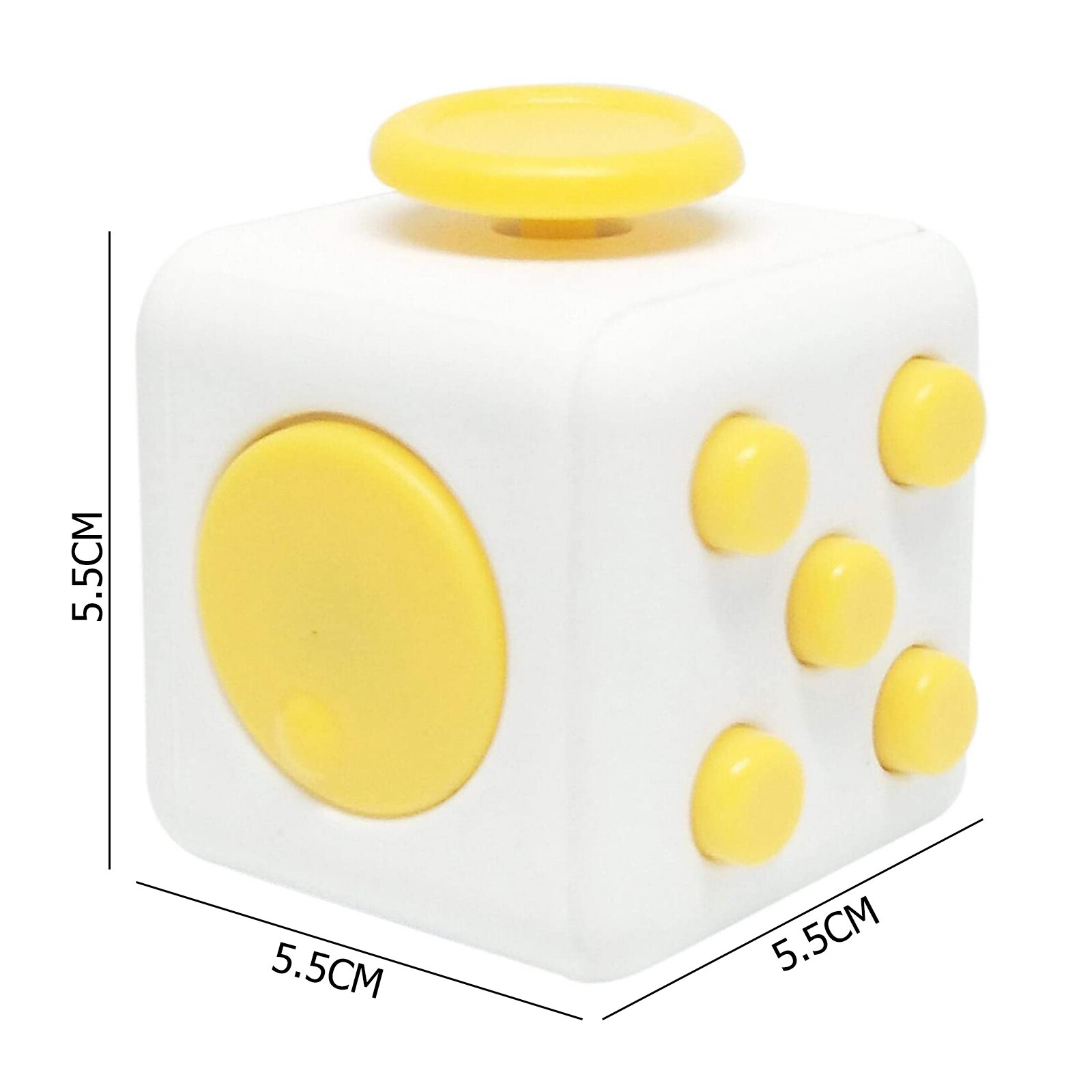 Decompression Toy Anti-Anxiety Children Desk Decompression Cube Button Sound Rolling Joystick Button Decompression Toy: F