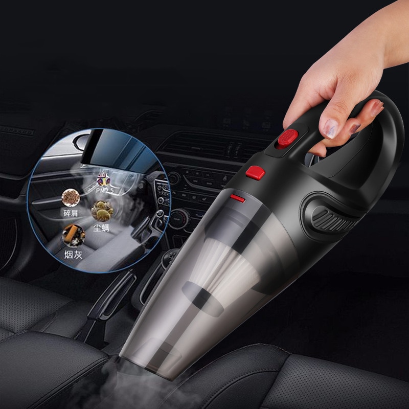 Wireless Car Vacuum Cleaner 5000Pa Cordless Powerful Cyclone Suction Wet/Dry Vacuum for Auto Home Handheld Cordless Vacuums