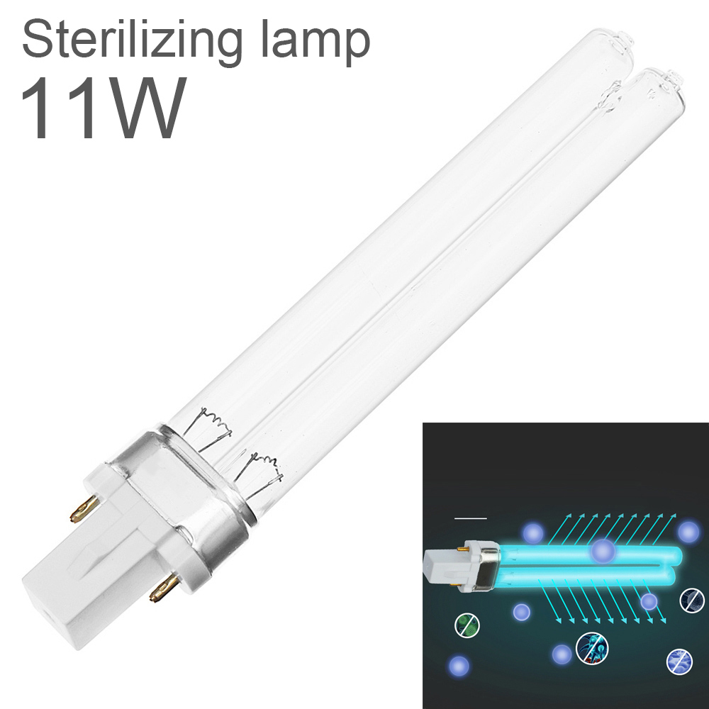 Lampe UVC G23/2G7, 5W 7W 9W 11W 13W, 253,7 nm 254nm, tube en forme de H, pour purification de l'air et de l'eau: RGB