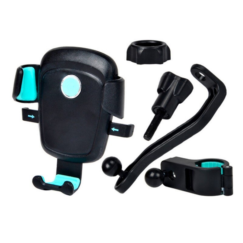 4 kleuren fiets telefoonhouder voor iphone universele mobiele telefoonhouder fiets stuur clip twee in één mobiele telefoon houder: G