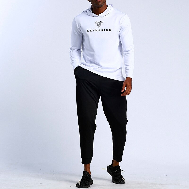 Men Sports Running T-shirts Quick Dry Long Sleeve Hoodies Loose Fitness Tee Top Basketball Jogging Homme Tshirt Gym Sportswear