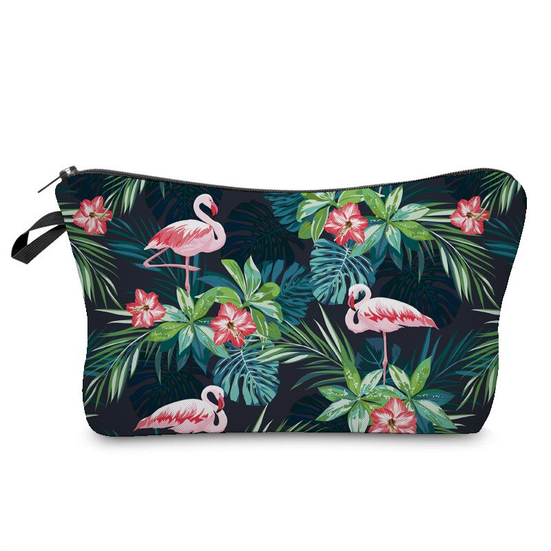 Sloth Sacchetto Cosmetico Sacchetto Impermeabile di Stampa Flamingo Cactus di Trucco Dell'organizzatore Swanky Tartaruga Foglia Wc Sacchetto di Stile Personalizzato per i Viaggi: Flamingo