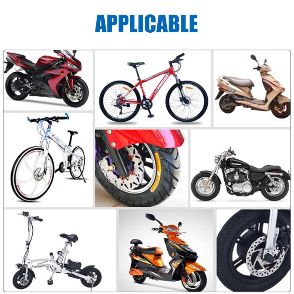 Blocked Disc Lock Alarm Stainless Steel Universal Motorcycle Safety BF