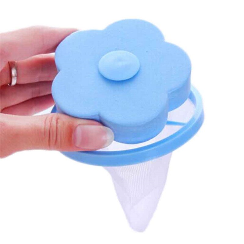 1Pc Plum-shaped Washing Machine Hair Removal Device Filtration Mesh Filter Bag Clothing Cleaning Necessary Laundry Ball