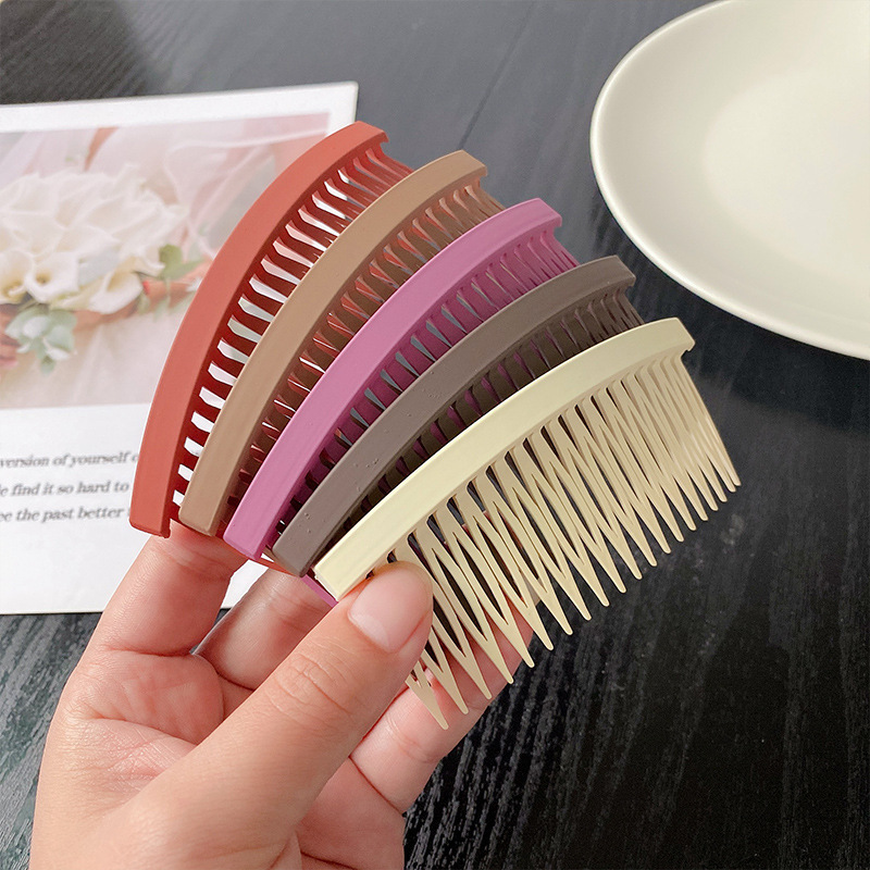 Grampo de cabelo fosco minimalista estilo coreano, franja feminina, estilo de cabelo, acessórios de cabelo elegantes e versáteis para uso diário