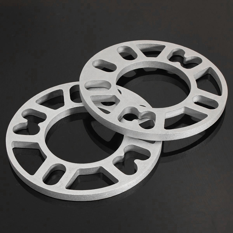 2 stk universal 10mm alu aluminium hjul afstandsstykker shims plade passer 4 / 5 studs