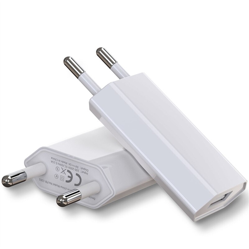 10Pcs Verpakking Originele 5V 1A Wall Charger Usb Charger Voor Iphone 4 5S Xs Xr 8 7 6S Plus 11 12 Snelle Lading Reizen Power Adapter