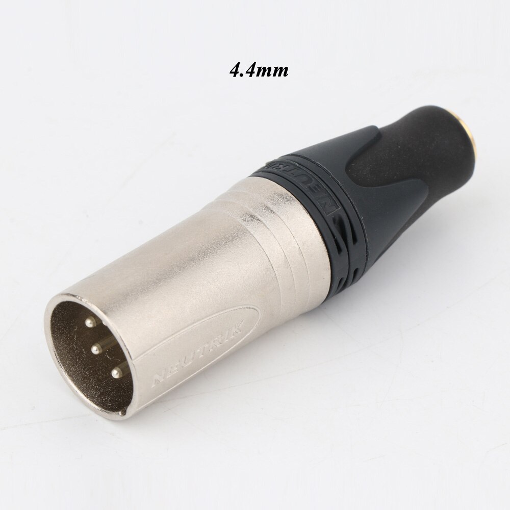 Adaptador convertidor macho XLR balanceado de 4 pines y hembra TRRS de 4,4mm/2,5mm, HIFI NEUTRIK